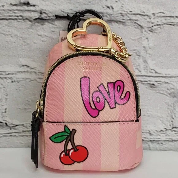 VICTORIA'S SECRET MICRO GRAFFITI BAG KEYCHAIN HEART CHARM LIMITED-EDITION - Picture 16 of 16